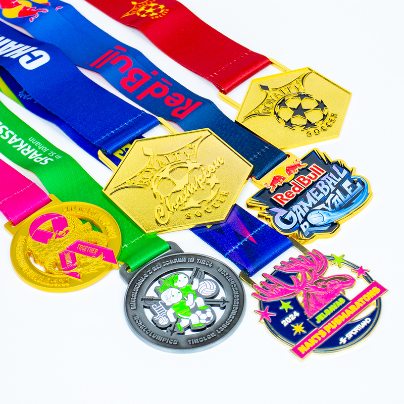 Lightweight Zinc Alloy Metal Medal with 3D Design for School Competitions and Marathons