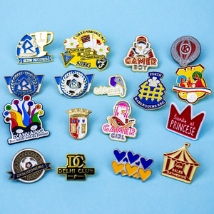 Professional Customised Zinc Alloy Badge All Metal Lapel Pins Brooches Silk Screen Printing Enamelling Custom Metal Maker