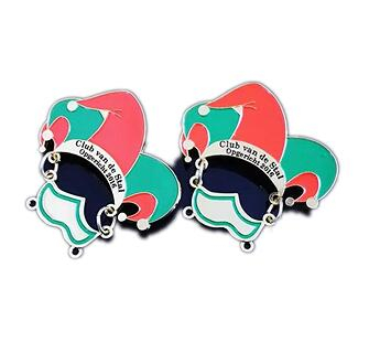 Good Quality Custom Logo Die Antique Gold Metal Sport Commemorative Carnival Badges