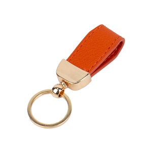 2025 Vegan Leather Keychain Eco-Friendly Material UV Printed Logo Unisex