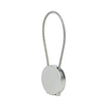Custom Minimalist Zinc Alloy Logo Keychain with UV Printing Laser 24h Free Design Double QC for Promotional Events Gifts Daily Accessories Blank Key Chain
