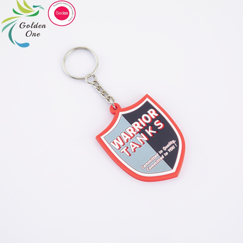 hot sale 3d designer cute cartoon rubber double side company letter soft pvc metal keychain for promotion gifts