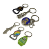 Wholesale blank engraveable metal logo Wine bottle shape can opener key ring sublimation custom beer bottle opener keychain