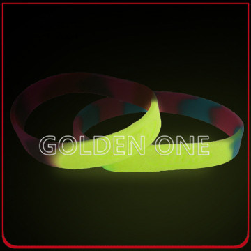 Fashion Custom Luminous Colorful Printed Logo Silicone Wristband