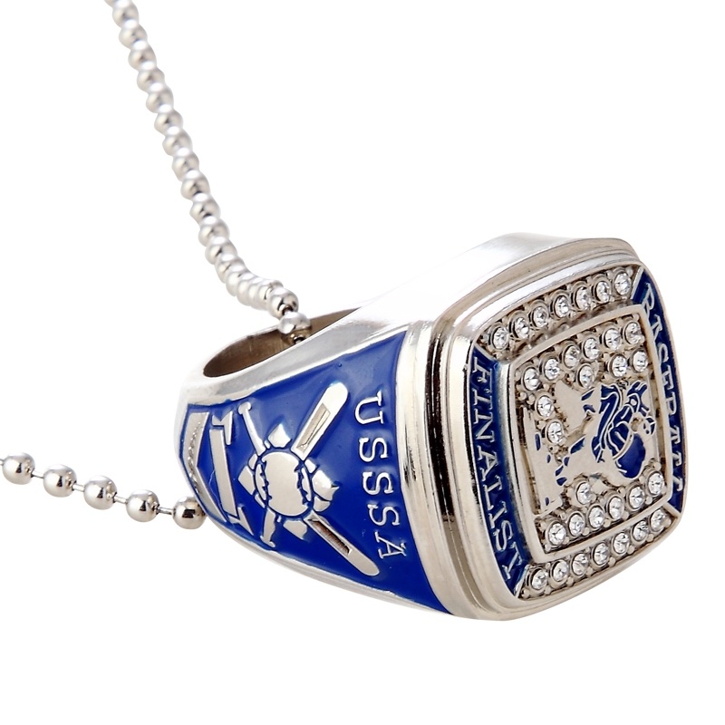 Promotion Gift Custom Creative Jewelry Super Bowl Sport Team Cheering Friendship Championship Metal Champion Ring