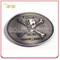 Antique Sliver Plated Embossed Metal Belt Buckle for Souvenir