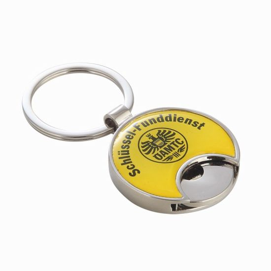 Personalized Pirate Metal Trolley Coin Holder Key Chain