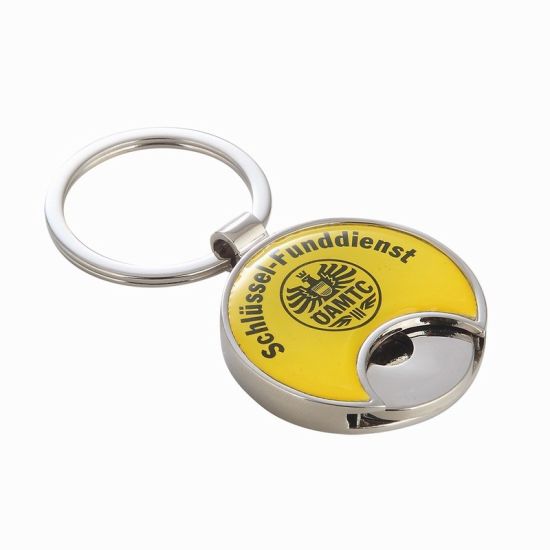 Personalized Pirate Metal Trolley Coin Holder Key Chain