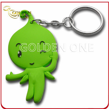 Hot Sale Plastic Green Angel Soft PVC Keychain