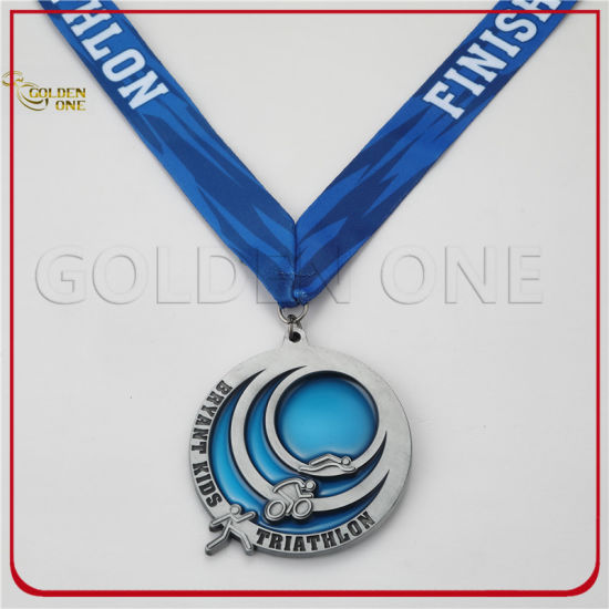 Custom Die Cut Matte Gold Jiu Jitsu Medal