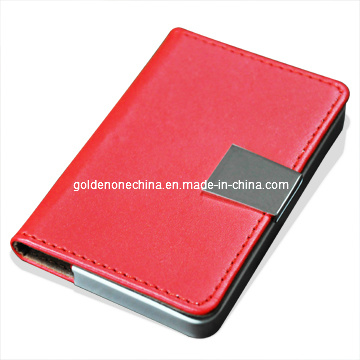 Factory Supply Genuine Leather Business Card Holder