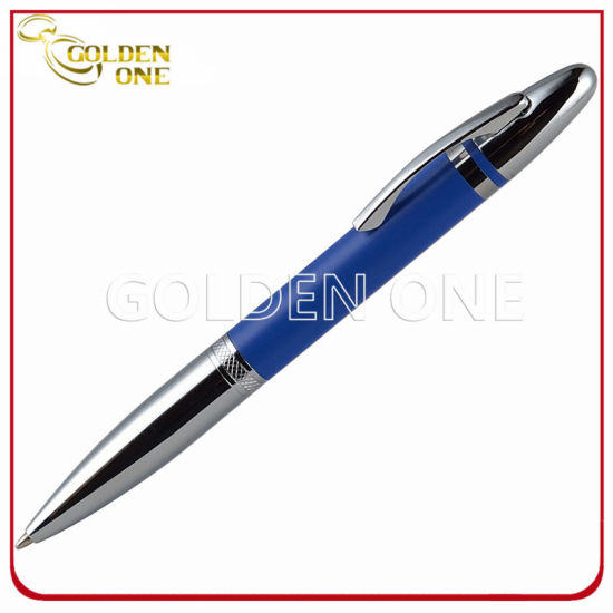 Business Gift Shiny Chrome Plated Metal Twist Gift Pen