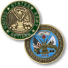 Custom 3D Logo U. S Army Military Challenge Coin