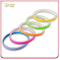 1/4 Inch Blank Assorted Color Silicone Bracelet for Promotion Gift