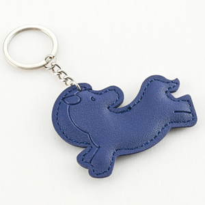 double-sided pu leather keyring rectangle shape blanks engraved name custom logo printing design pu leather keychain for gifts