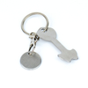 Bulk Order Trolley Token Keychain with Circle Ring, OPP Bag & Paper Card for Promotional Events