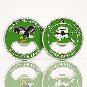 Iron Bottle Opener Challenge Coin with Velvet Gift Box, designed for special awards and exclusive events.