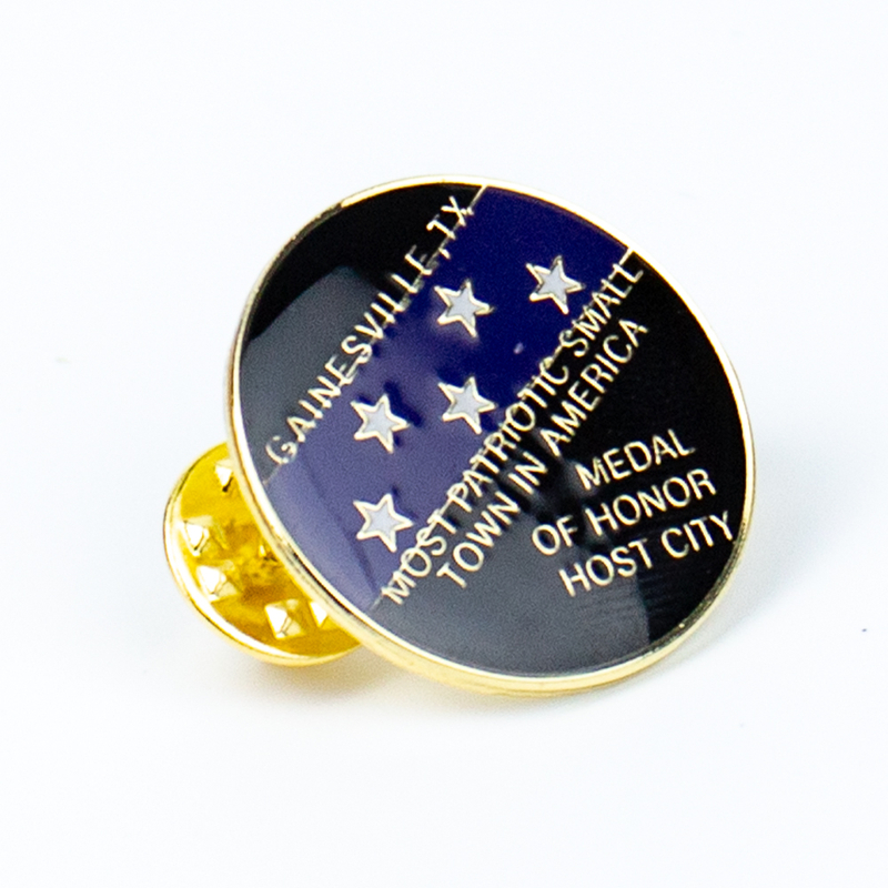 Niche Local Identity & Honor Host City Lapel Pin, Dual Theme Municipal Badge for “Smoke Town” Pride, Medal of Honor Celebration and Civic Boosterism