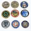 Centennial Valor Commander Challenge Coin with Antique Nickel Plating and Micro-Engraved Airbase Emblem, Individual Heroism Commemorative for Personal Honor Display and Aviation History Exhibition