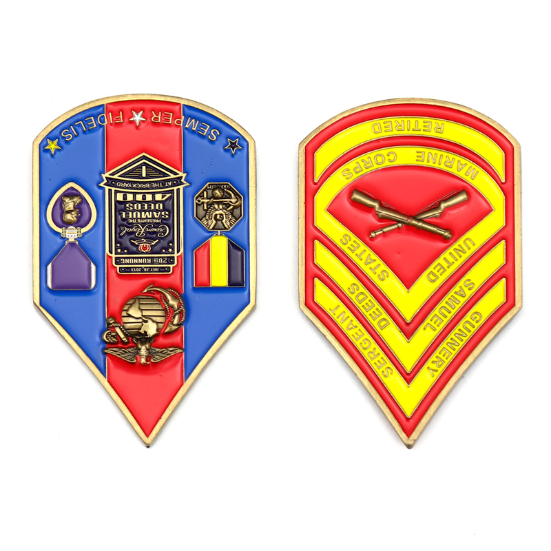 Vintage Retirement Marine Corps Commemorative Challenge Coin with Nautical-Inspired Sandblasted Antique Silver Finish, Career Closure Commemorative for Retirement Ceremonies and Veteran Community Even