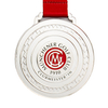 Personalized matte black zinc alloy Sports Championship team logo medal
