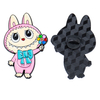 Custom Anime Decorative Rabbit Zinc Alloy Printed PET Custom Badge Pin - Detailed Lapel Pin for Cultural Peripherals