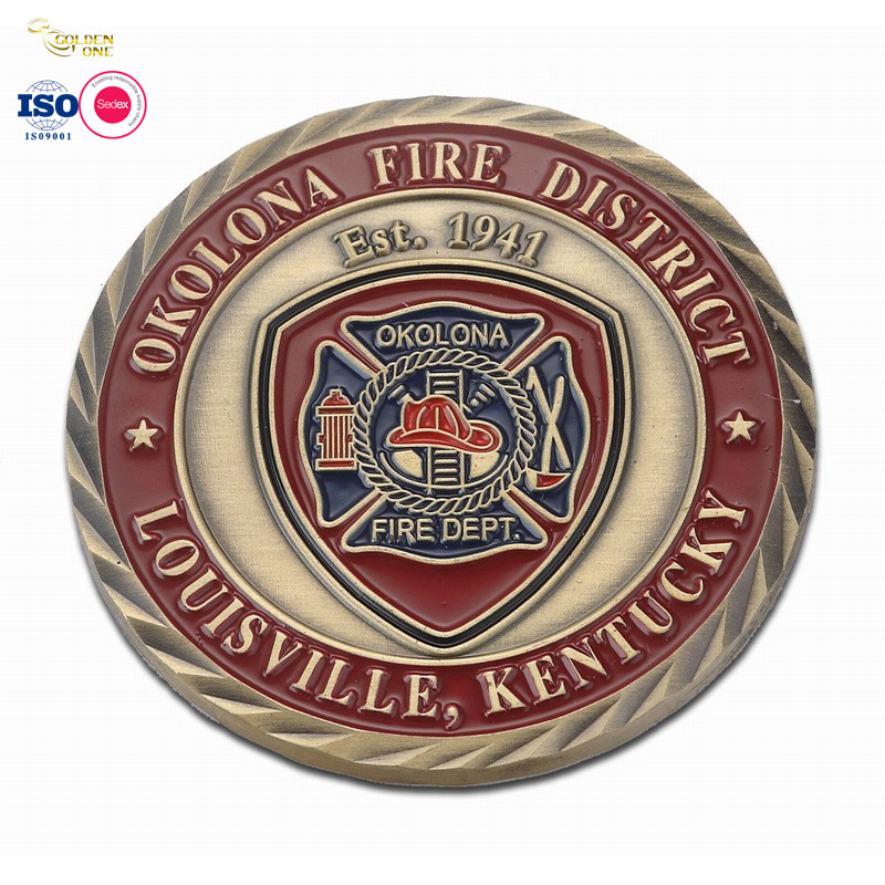 Custom 3D Logo Gold Plated Us Navy Military Metal Collectible Souvenir Challenge Coin for Souvenir Gift