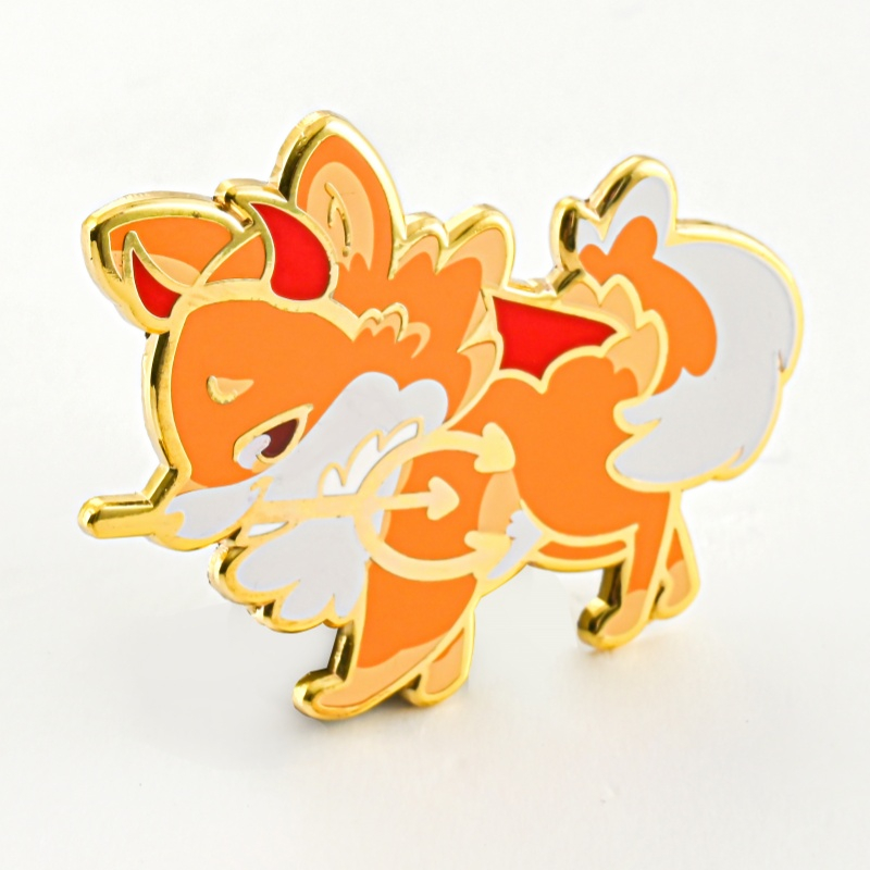 custom metal zinc alloy die casting lapel pins cartoon anime dog shape pin soft hard enamel custom pin badge