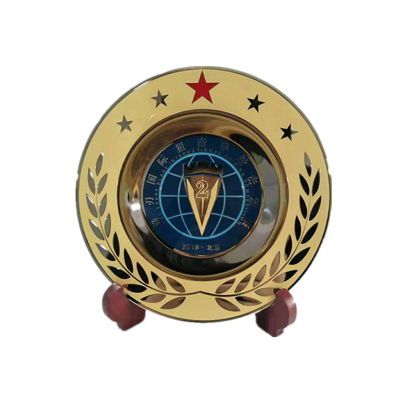 Factory Direct Sell Custom Design Home Decorative Metal Souvenir Plate