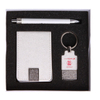 Promotional Click Pen Keychain & PU Wallet Gift Set