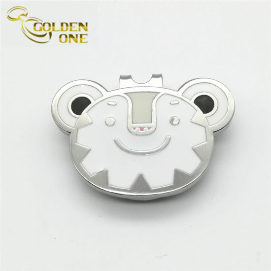 New Design Custom Hard Enamel Golf Hat Clip