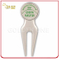 Matte Nickel Golf Repair Divot Tool with Magnetic Ball Marker