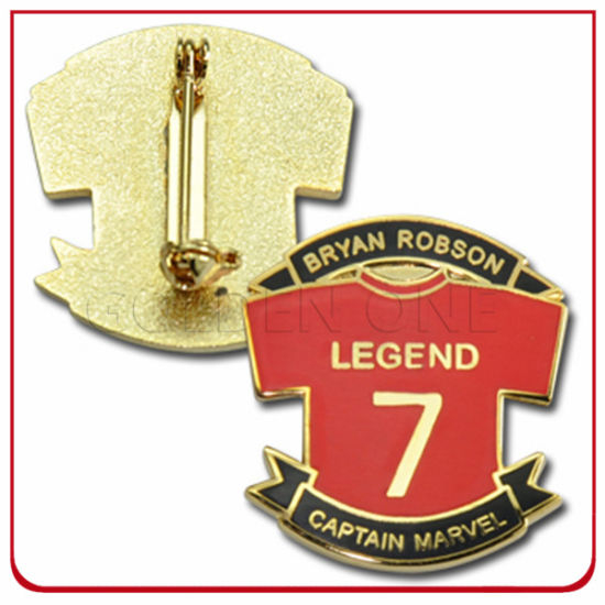 Custom Dyed Black Finish Hard Enamel Metal Lapel Pin