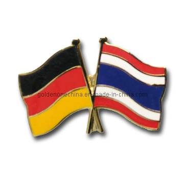 Gold Plating Color Enamel Metal Badge
