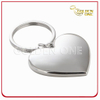 Promotional Gift Heart Shape Blank Nickel Plated Metal Key Holder