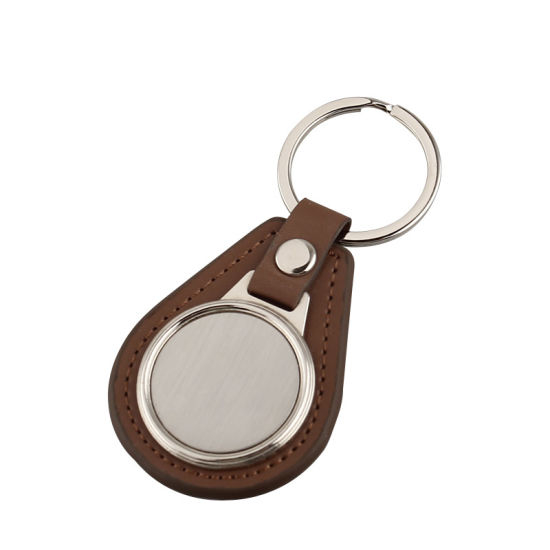Deluxe Genuine Leather Keychain with 2 Rings