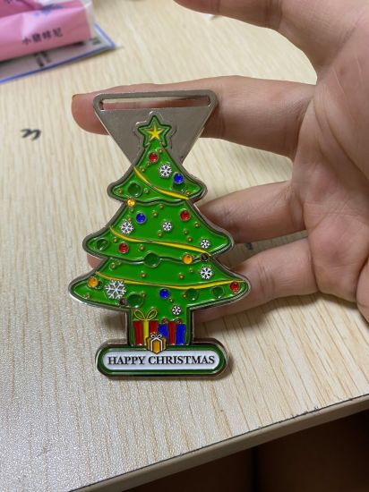 Souvenir Gift Christmas Tree Hanging Ornament with LED Light