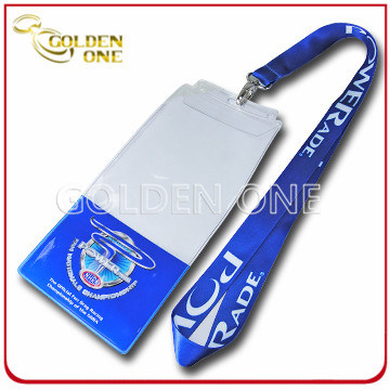 Custom Heat Transfer Printed Polyester Fabric Bottle Opener Lanyard