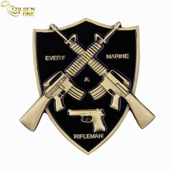 Custom High Quality Copper Plated 3D Army Coin