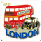 Custom London Bus Shape Souvenir Metal Fridge Magnet