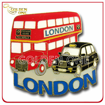 Custom London Bus Shape Souvenir Metal Fridge Magnet