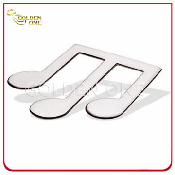 Custom Design Musical Note Pattern Metal Book Mark