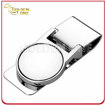 Promotion Gift Plain Circle Stainless Steel Money Clip