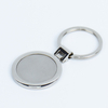 Premium Zinc Alloy Round Blank Keychain with Anti-Tarnish Finish for Custom Logo Printing, Bulk Packed in OPP Bag and Paper Card