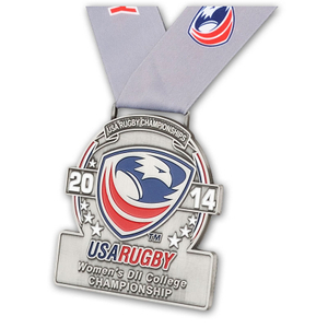 Custom Sport Participation Medal with Polished Finish for Youth Leagues and School Athletic Awards in Plastic Capsule