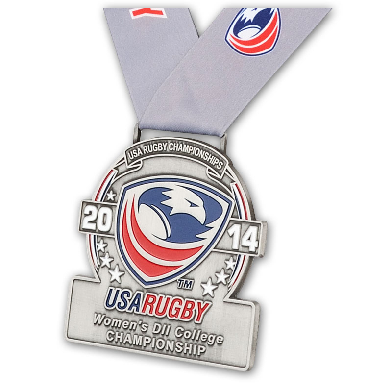 Custom Sport Participation Medal with Polished Finish for Youth Leagues and School Athletic Awards in Plastic Capsule