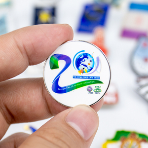 Prestigious Award & Anniversary Lapel Pin Commemorative Innovation Badge for 20-Year Milestone, Royal Recognition and Excellence Celebration