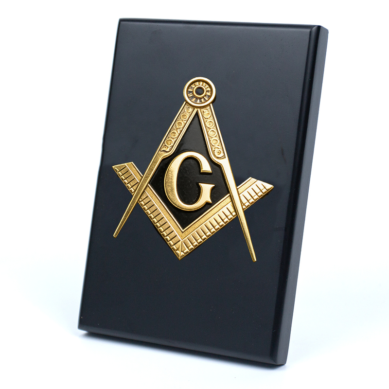 Custom Freemasons Awards Frame Screw Down Holds Certificate Personalized Wooden Shield Award Trophy for Employee Souvenir Gift