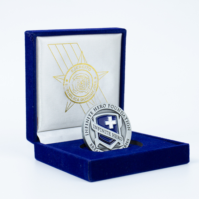 Heroic Theme Foundation Commemorative Challenge Coin with Soft Enamel Color Filling, Limited Edition Inspirational Collectible for Fundraiser and Recognition Events