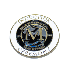 Vintage Style Induction Ceremony Challenge Coin with Die-Struck Antique Gold Finish, Historical Lodge Commemorative Keepsake for Lodge and Brotherhood Events